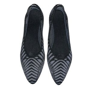 FRANK MULLY TWO TONE GRAY AND BLACK FLATS SIZE 8
